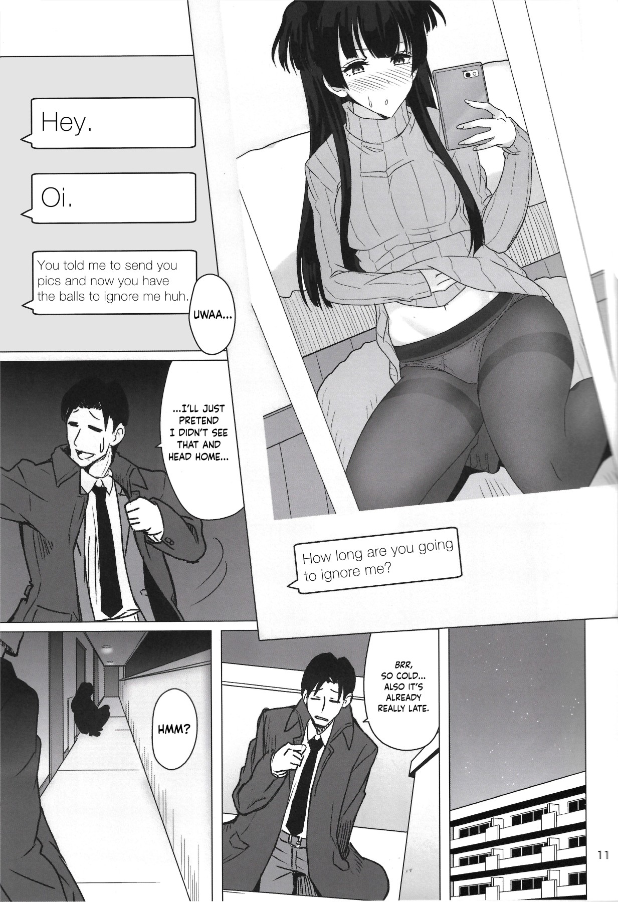 Hentai Manga Comic-A Book About Asking Fuyuko To Send Lewd Pics-Read-9